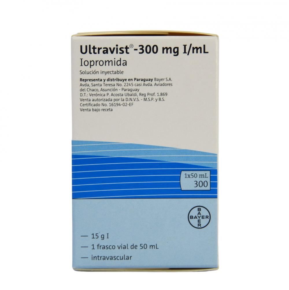 ULTRAVIST IOPROMIDA 300MG I/ML SOL INY (CONTRASTE)