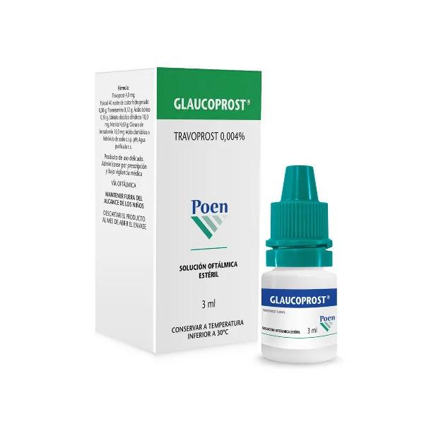 GLAUCOPROST TRAVOPROST 0.004% SOL OFT 3ML