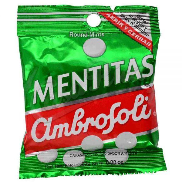 AMBROFOLI MENTITAS CARAMELOS DUROS SABOR A MENTA X 25 G