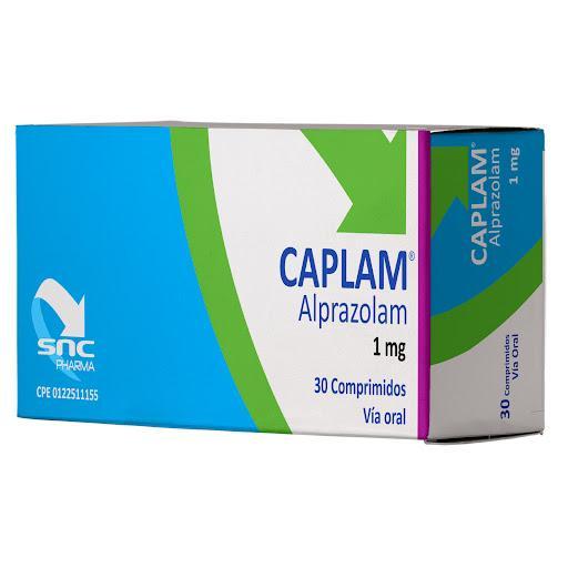 CAPLAM ALPRAZOLAM 1MG X 30 COMP (ALPRAM/LOGAT/ANSILAN/ADAX)