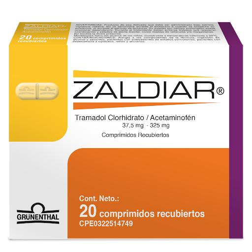 ZALDIAR TRAMADOL 37.5 MG/ACETAMINOFEN 325.0 MG X 20 TAB