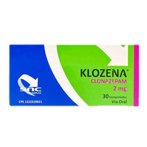 KLOZENA CLONAZEPAM 2MG X 30 COMP (CLONZEP/RIVOTRIL)