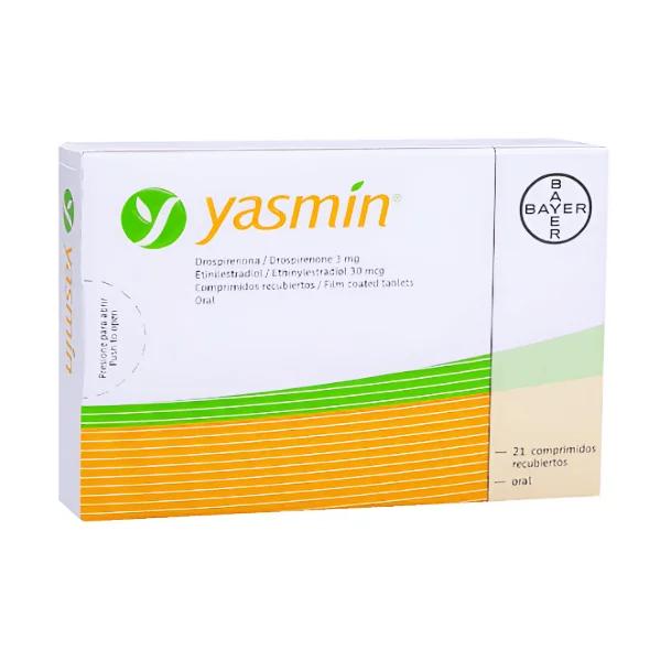 YASMIN DROSPIRENONA 3MG ETINILESTRADIOL 30 MCGX 21 TAB (ANTICONCEPTIVO)