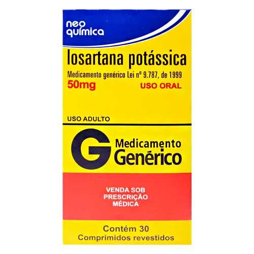 LOSARTANA POTASSICA 50 MG X 30 COMPRD (LOSARTAN POTASICO) NEO QUIMICA 