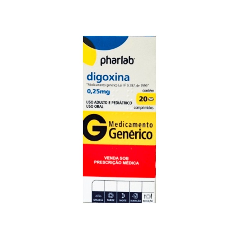 DIGOXINA 0.25 MG X 20 TAB (LANICOR/ LANOXIN/ LANACORDIN)