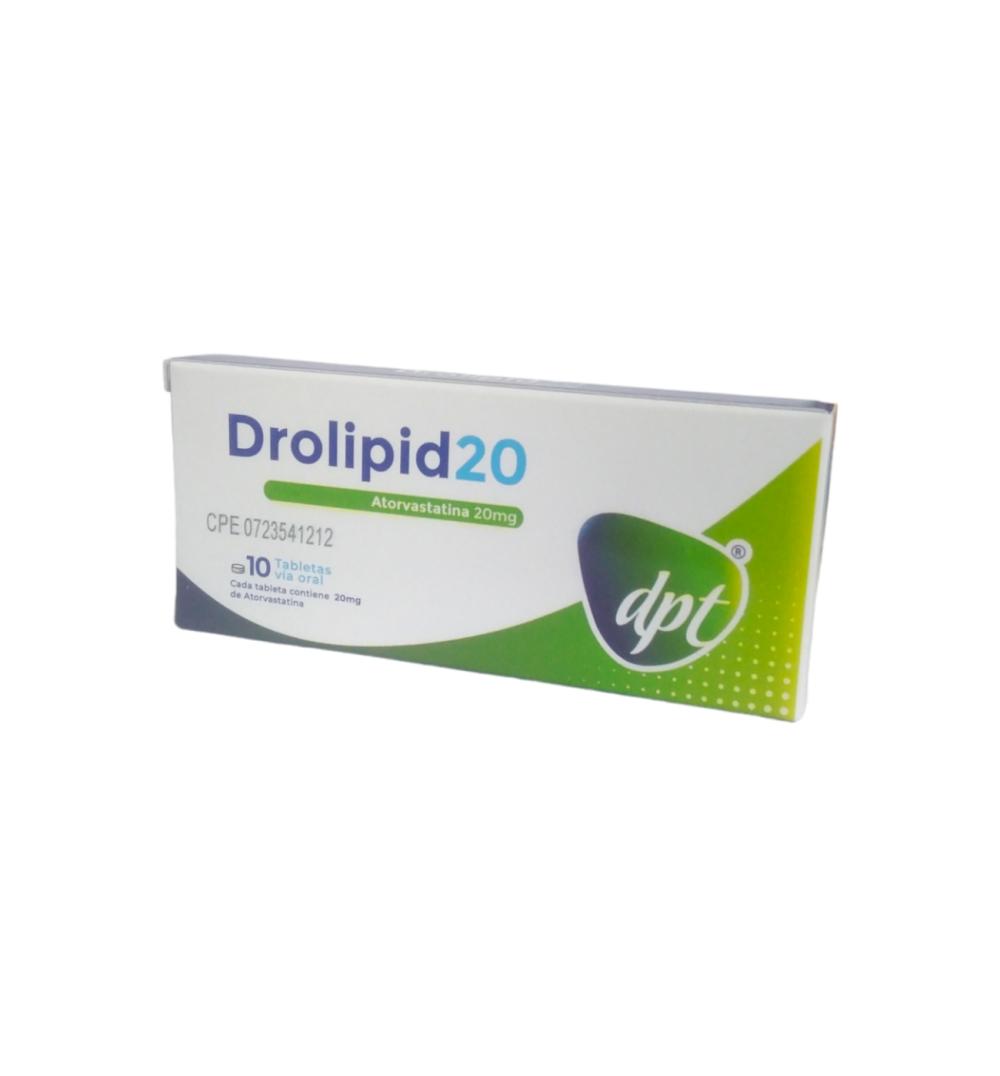 DROLIPID ATORVASTATINA 20 MG X 10 TAB (LIPITOR)