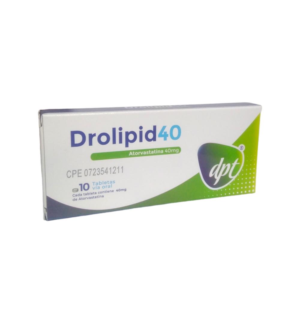 DROLIPID ATORVASTATINA 40 MG X 10 TAB (LIPITOR)