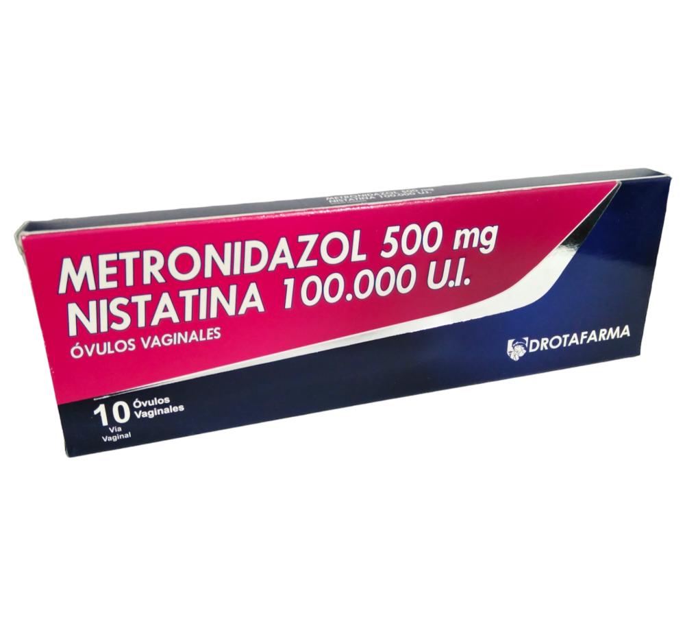 METRONIDAZOL 500 MG + NISTATINA 100.000 U.I X 10 OVULOS VAG LASCOVAGIL