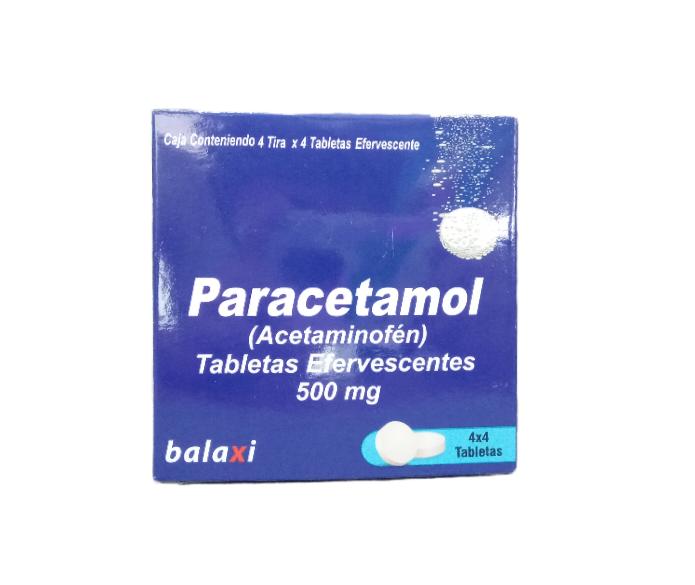 BLIST PARACETAMOL 500 MG X 4 TAB EFERVESCENTES