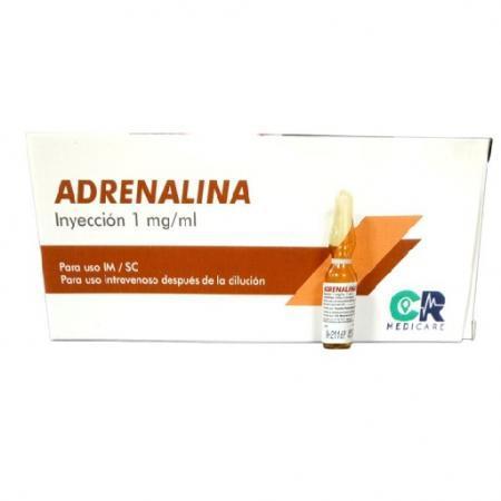 ADRENAX ADRENALINA 1MG/ML SOL INY IM/SC/IV X 1 AMP