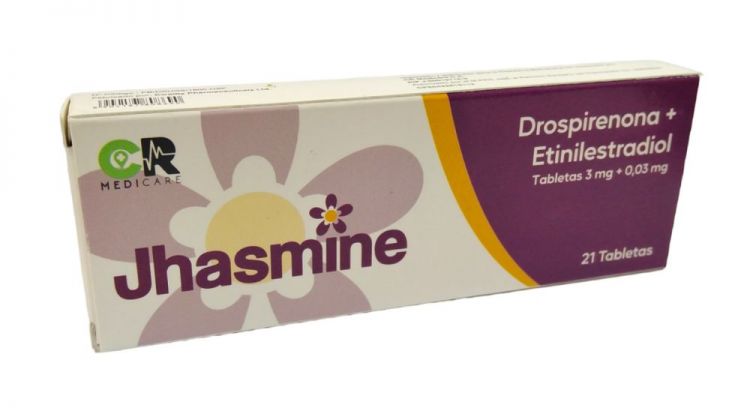 JHASMINE DROSPIRENONA 3 MG ETINILESTRADIOL 0.03 MG 21 TAB (ANTICONCEPTIVO)