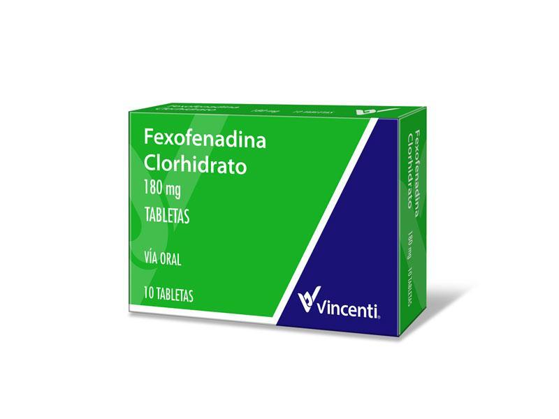 FEXOFENADINA CLOHIDRATO 180MG X 1O TAB REC LAB VINCENTI
