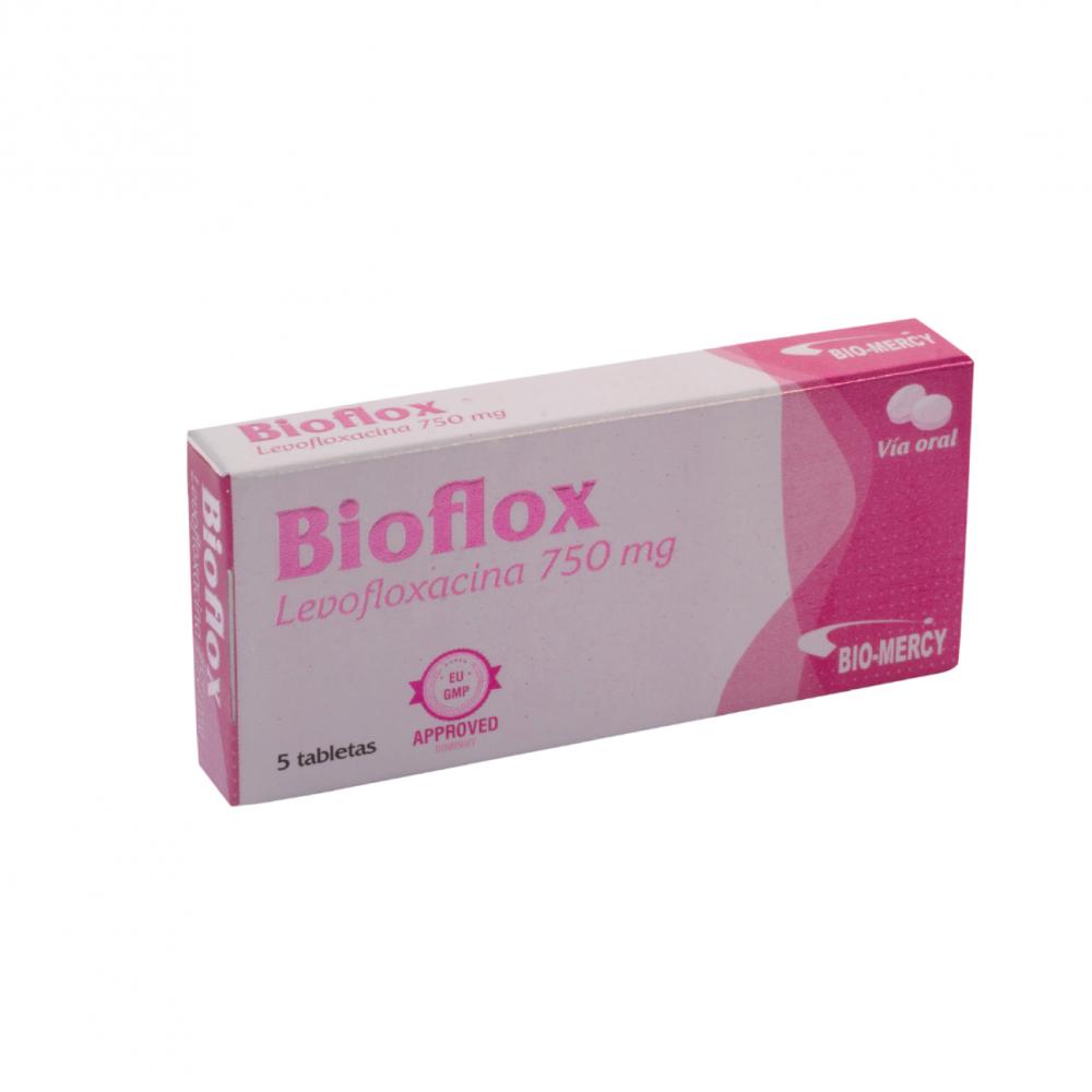 BIOFLOX LEVOFLOXACINA 750MG X 5 TAB 