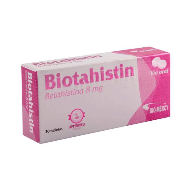 BIOTAHISTIN BETAHISTINA 8 MG X 30 TAB (MICROSER/ MENISTIN/ FYNDET)