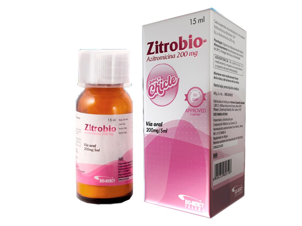 ZITROBIO AZITROMICINA 200 MG /5ML POLVO SUSP 15ML PED