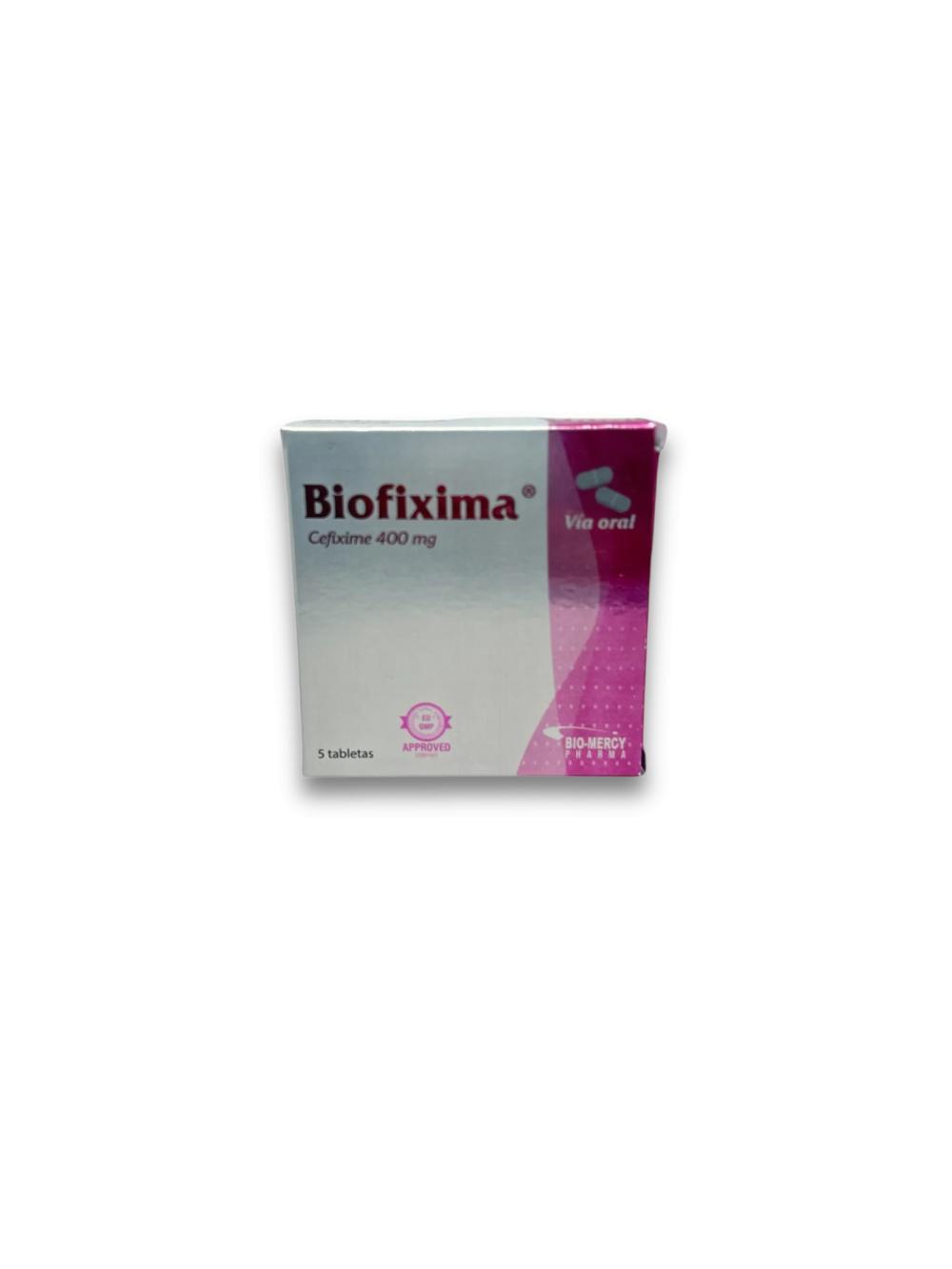 CEFIXIMA 400MG X5 TAB BIOFIXIMA BIOMERCY