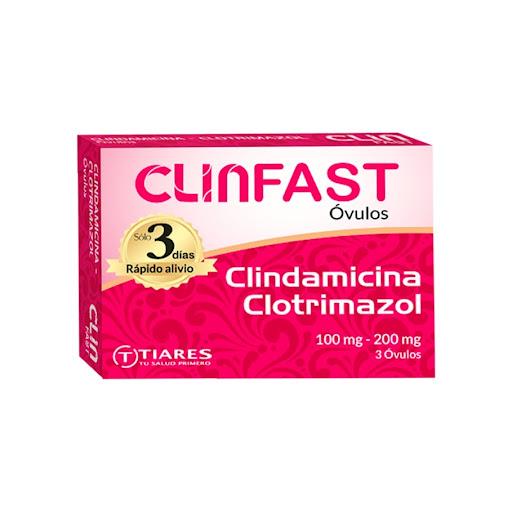 CLINFAST CLINDAMICINA CLOTRIMAZOL 100-200 MG X 3 OVULOS 