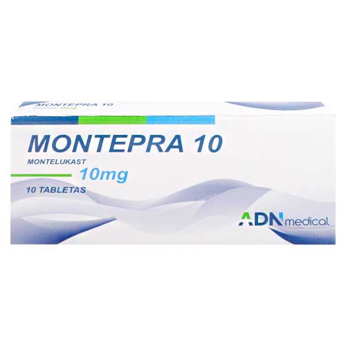 MONTEPRA MONTELUKAST 10 MG X 10 TAB (AIRON/ MONTRAX/ ROWELUK)