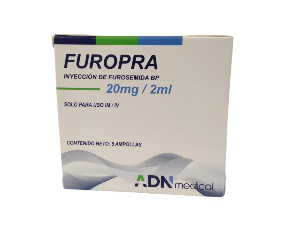 FUROPRA FUROSEMIDA 20MG/2ML AMP IM/I.V (LASIX/ NACUA/ TERYSOL)