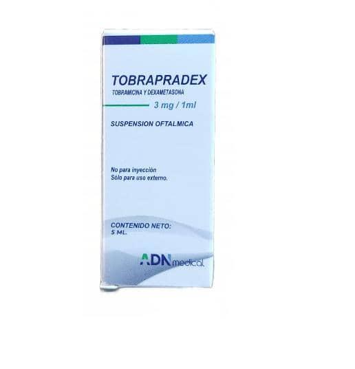 TOBRAPRADEX TOBRAMICINA 0.3% DEXAMETASONA 0.1% GOTAS OFTALMICA 5 ML (TODEX)