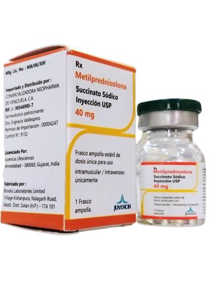 METILPREDNISOLONA 40 MG SOL INY I.V/I.M (SOLUMEDROL/ NOVACORT)