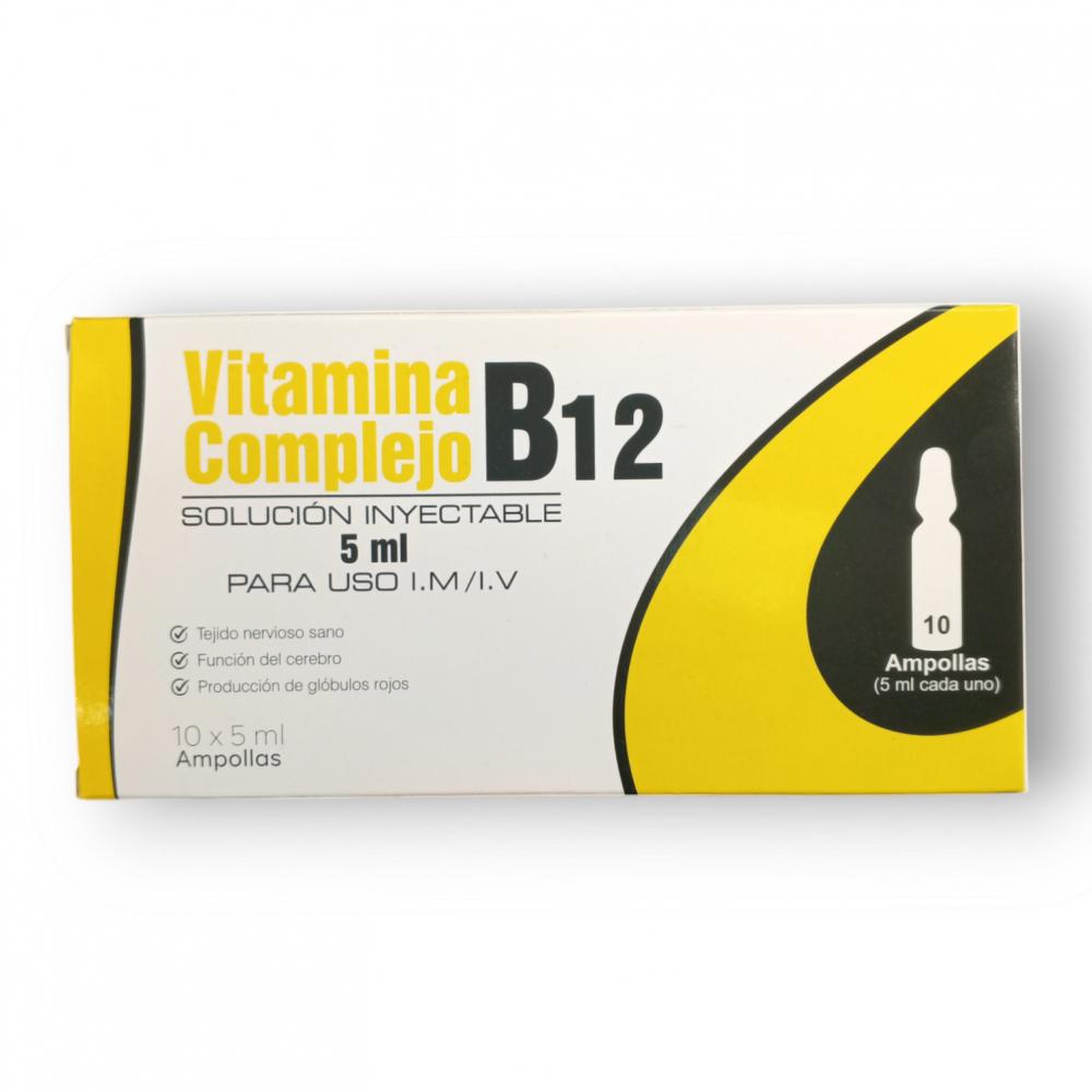 VITAMINA COMPLEJO B12 SOL INY IM/IV X 1 AMP