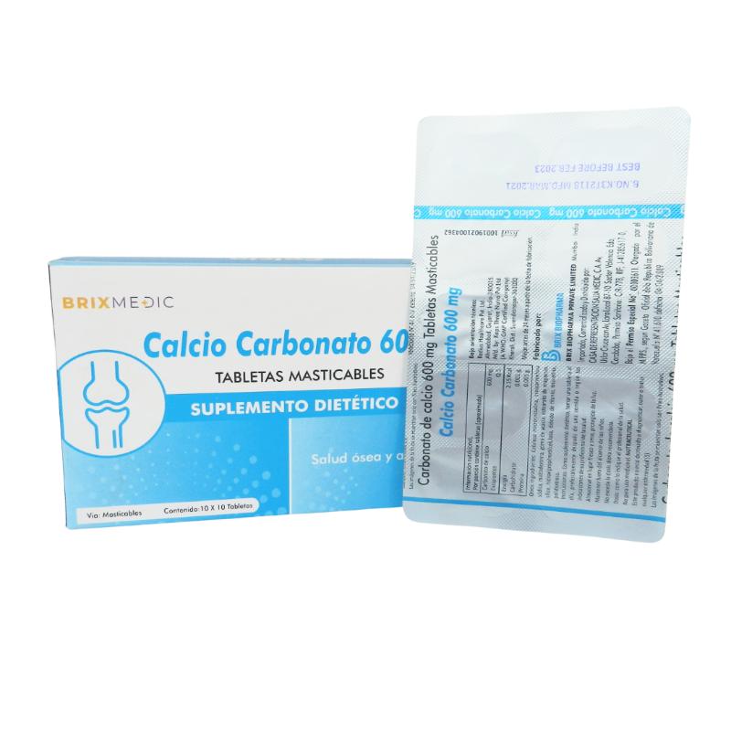 BLIST CALCIO CARBONATO 600MG X 10 TAB MAST