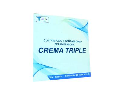 CREMA TRIPLE (CLOTRIMAZOL+ GENTAM+ BETAM) 20 GR (BETADERM PLUS/ TRIDERM/ BAYCUTEN)