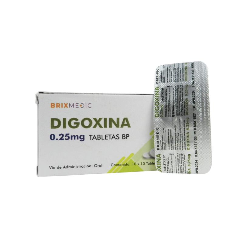 BLIST DIGOXINA 0.25 MG X 10 TAB (LANICOR/ LANOXIN/ LANACORDIN)