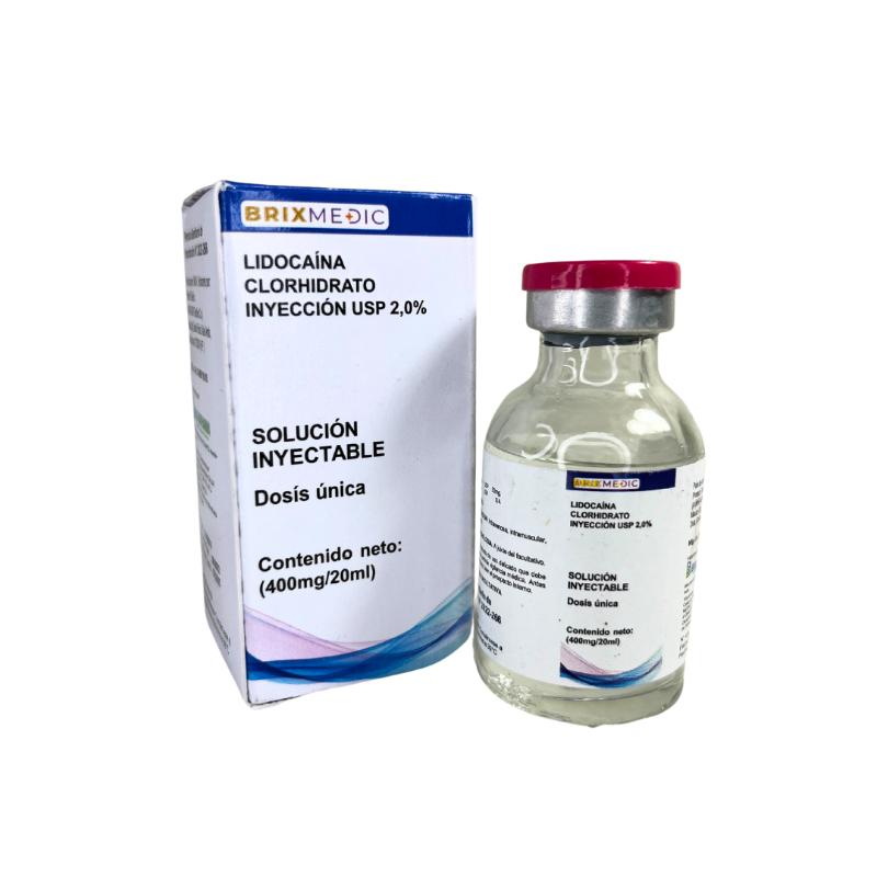 LIDOCAINA CLORHIDRATO 2% 400MG/20ML SOL INY IM/IV/SC (DOSIS UNICA)