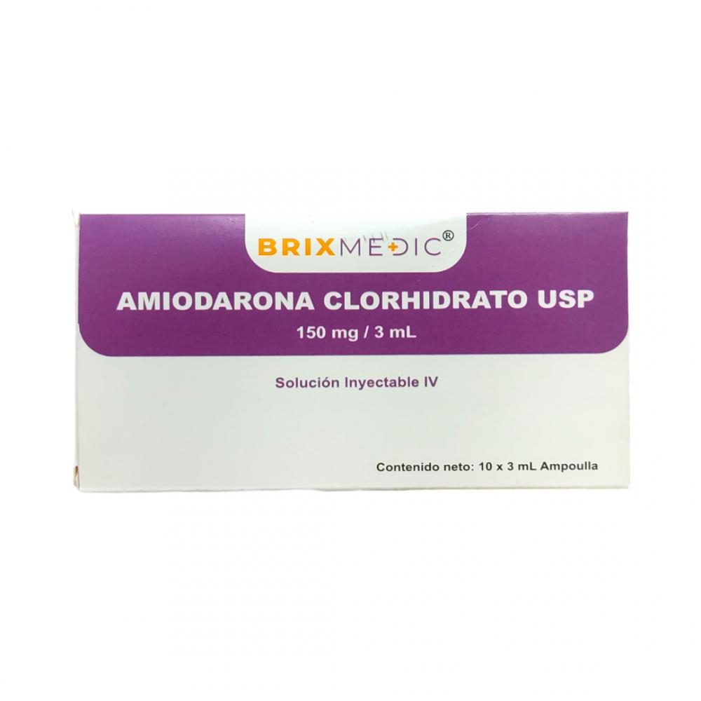 AMIODARONA 150 MG / 3 ML SOL INY I.V (DIARONA/ ATLANSIL/ AMIORIT)