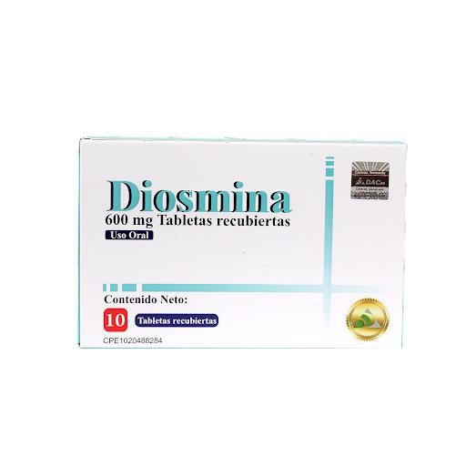 DIOSMINA 600 MG X 10 TAB