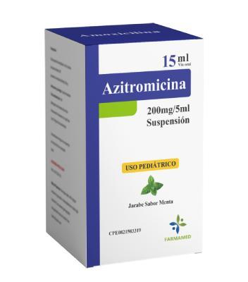 AZITROMICINA 200MG/5ML POLVO/SUSP 15ML (AMOVÍN/ AZITRODEX/ AZITROM)
