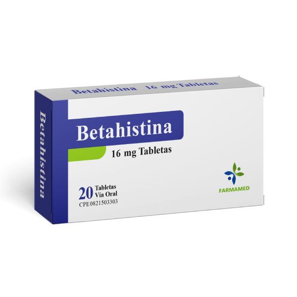 BETAHISTINA 16MG X 20 TAB (MICROSER/ MENISTIN/ FYNDET) FARMAMED