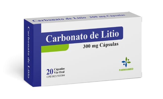 CARBONATO DE LITIO 300 MG X 20 CAP