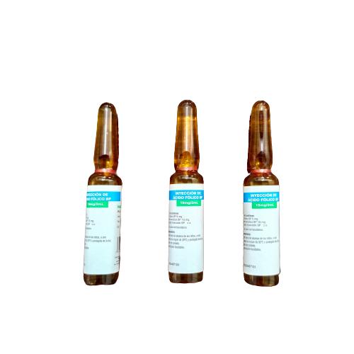 ACIDO FOLICO 10 MG/2ML I.V AMP X 2 ML