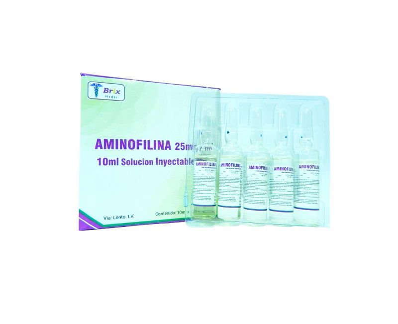 AMINOFILINA 25MG/ML 10 ML IV SOL INY BRIX 